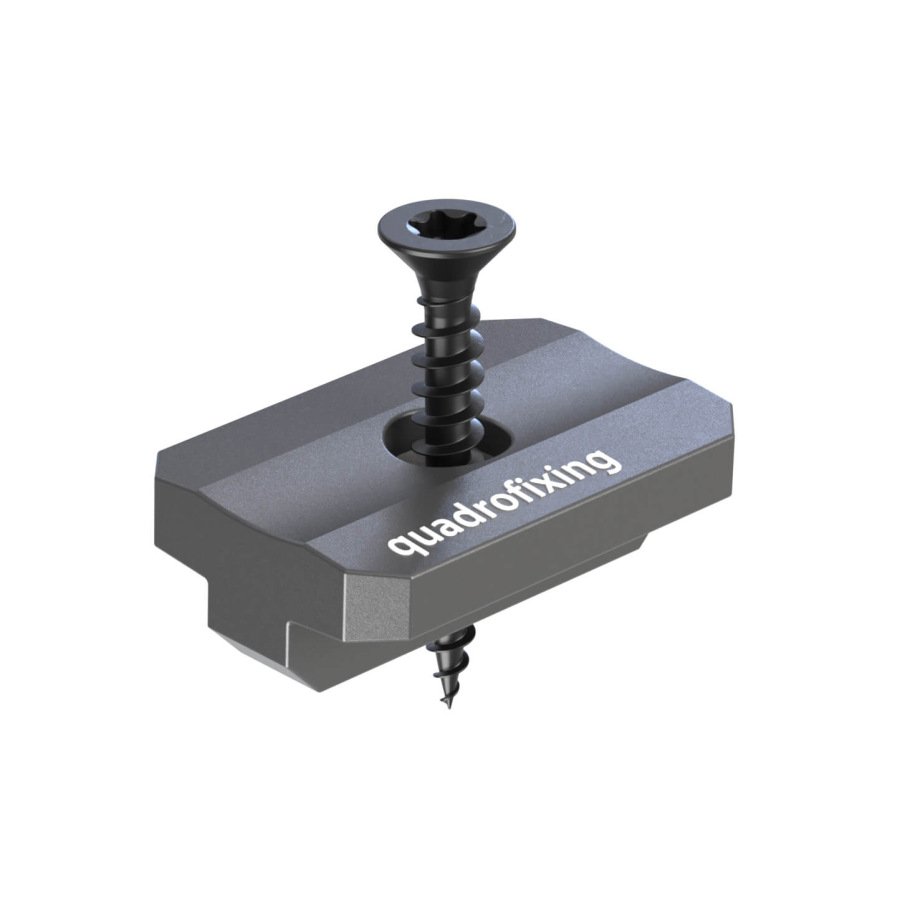 Terasz T klipsz 7,5 mm rozsdamentes acél csavarokkal (100 db)