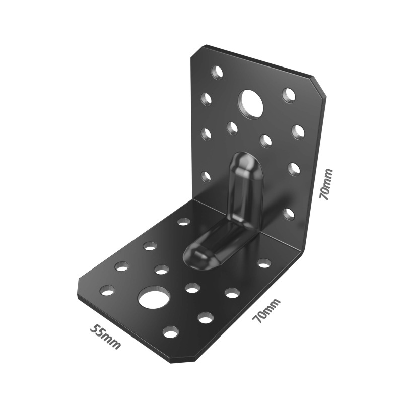 Fekete sarokvas profilozott 1