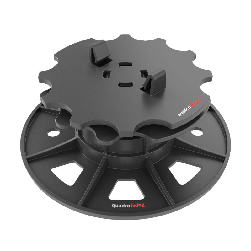 EUROTEC BASE SL önbeálló állítható teraszláb 32–47 mm QFX-ALU alumínium profilhoz