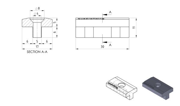 Terasz T klipsz 5 mm (WPC és fa teraszok) - 100 db 5