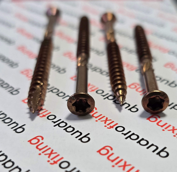 Teraszcsavarok 5,0 mm, antik light, rozsdamentes acél A4 (200 db) 2