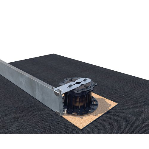 Alsó lezáró elem GIANT állítható terasz alátétekhez (rozsdamentes acél) 3