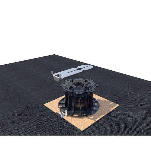 Alsó lezáró elem GIANT állítható terasz alátétekhez (rozsdamentes acél) 2