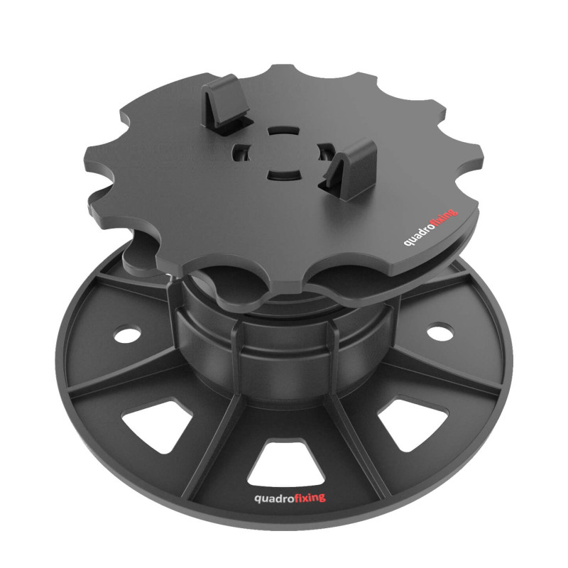EUROTEC BASE SL önbeálló állítható teraszláb 42–67 mm QFX-ALU alumínium profilhoz