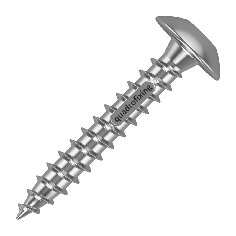 6 mm-es rozsdamentes acél csavar, lemezfejjel (50 db)