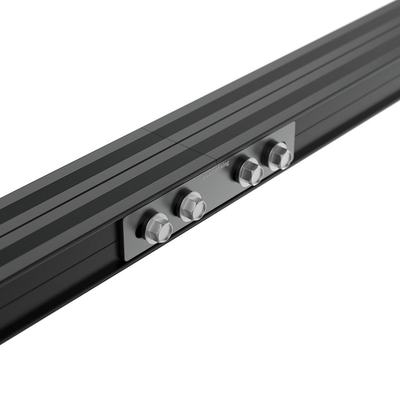 Fekete összekötő QFX-ALU alumínium profilhoz 19,5 × 100 mm 1