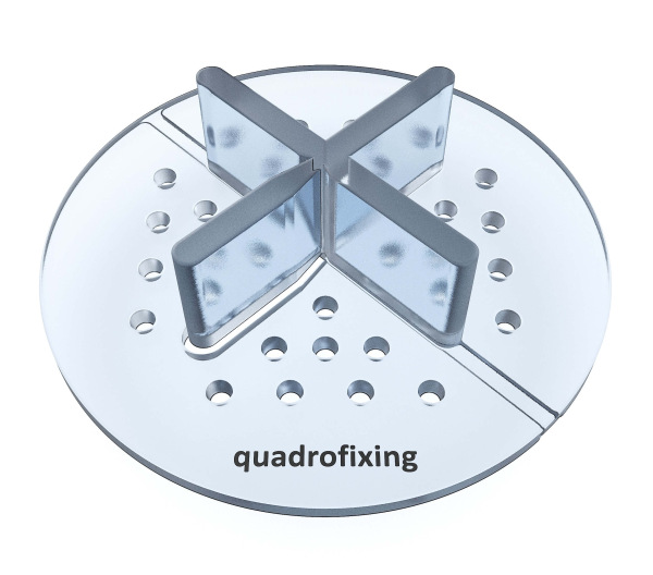 Burkolattartó alátét – fix, 2 mm magasság, átlátszó (Ø 64 mm)